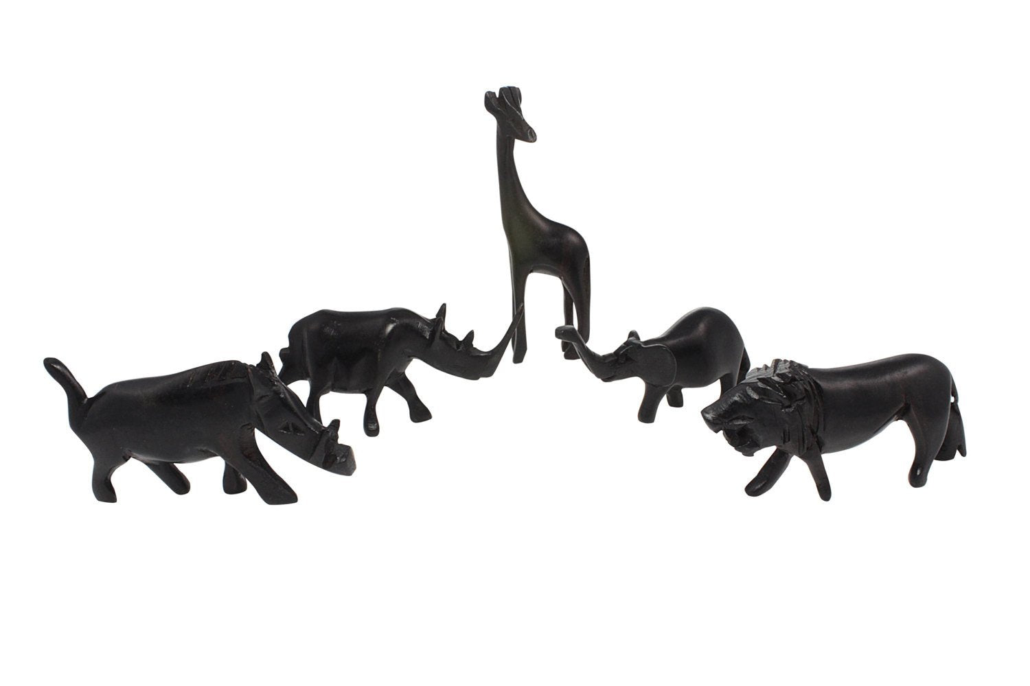 Sculpture . 5 jungle animals.  sculptures. impingo wood sculpture
